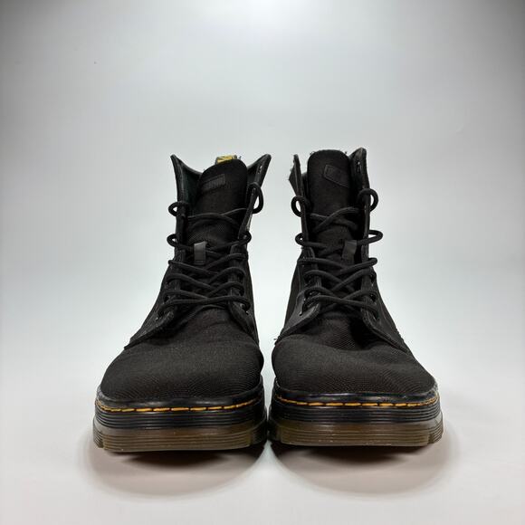 Dr. Martens Combs II Black High Top Streetwear Lace Up Combat Boots Mens Size 12 - Picture 2 of 9